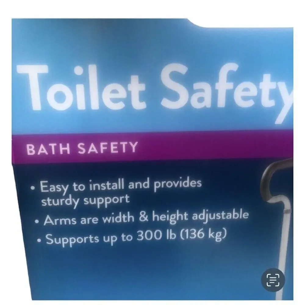 Walgreens Bath Safety Bedside Toilet - Supports up to 350 Pounds